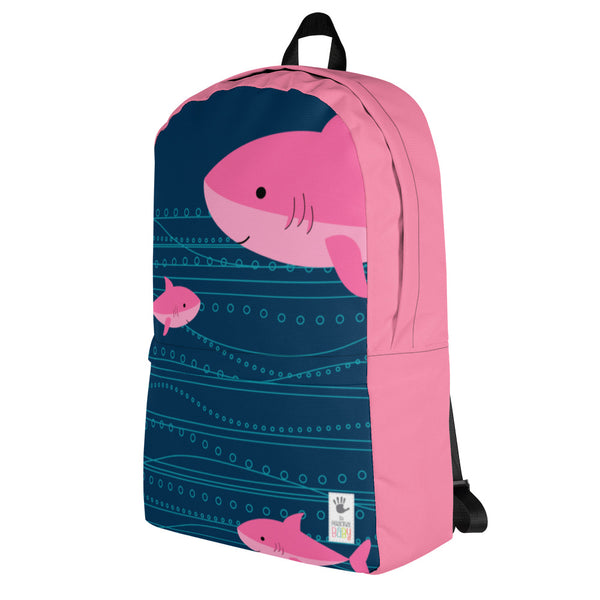 Backpack_Summer Collection Sharks Pink