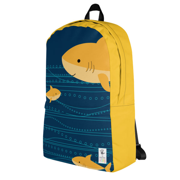 Backpack__Summer Collection Sharks Yellow