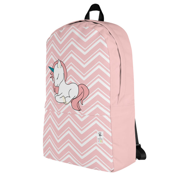 Backpack_Chevron Pretty Unicorn Pink