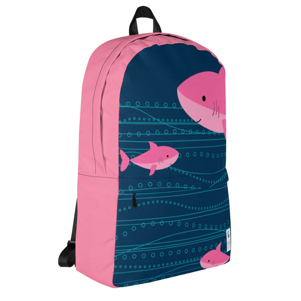 Backpack_Summer Collection Sharks Pink