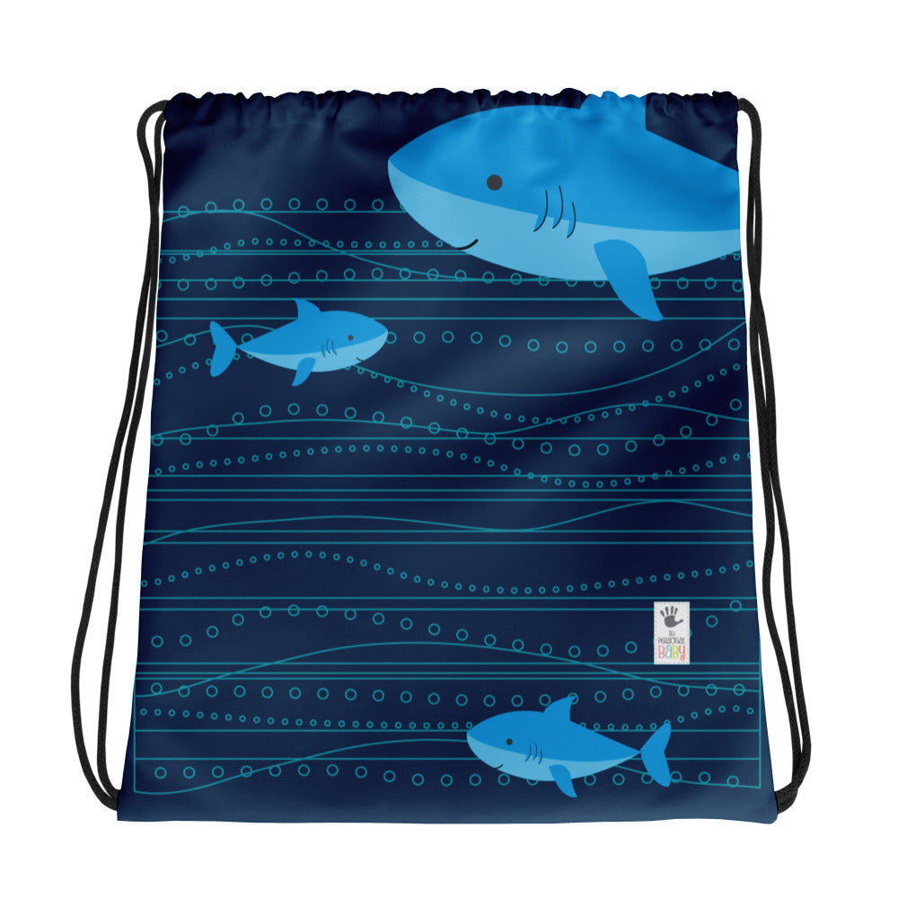 Drawstring Bag_Shark Blue