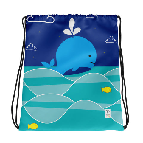 Drawstring Bag_Summer Collection Whale