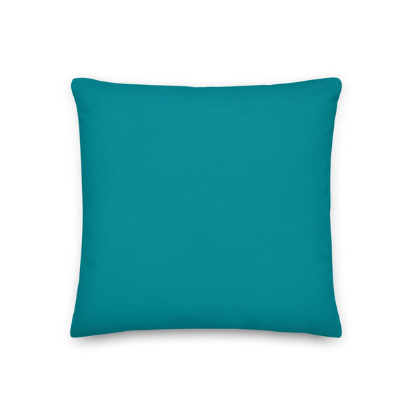 Premium Pillow_FB Pup Green Blue