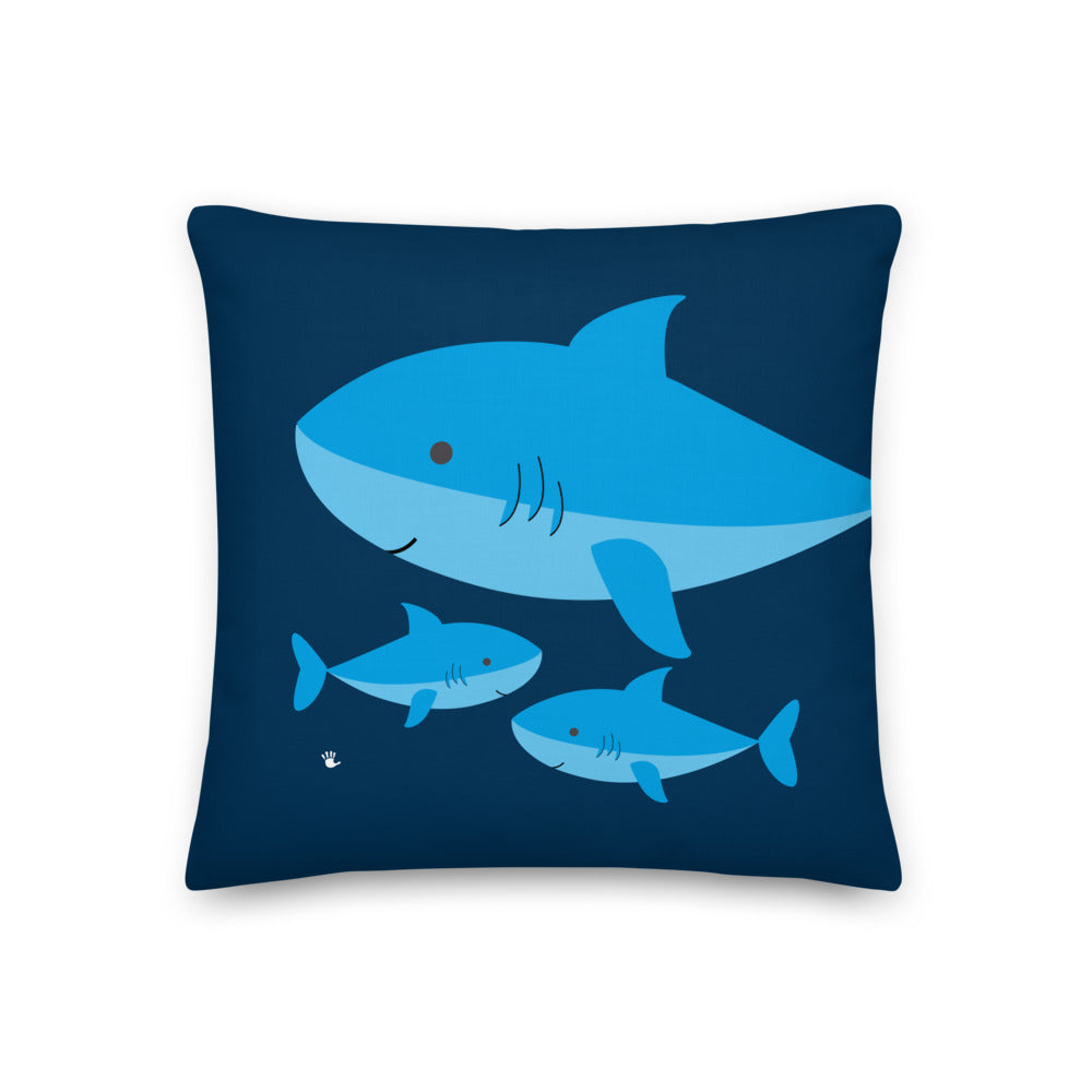 Premium Pillow_Summer Collection Sharks Blue