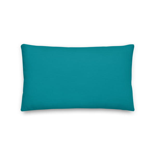 Premium Pillow_FB Pup Green Blue
