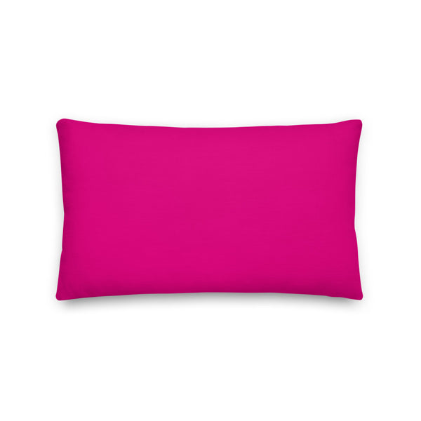 Premium Pillow_FB Pup Green Pink