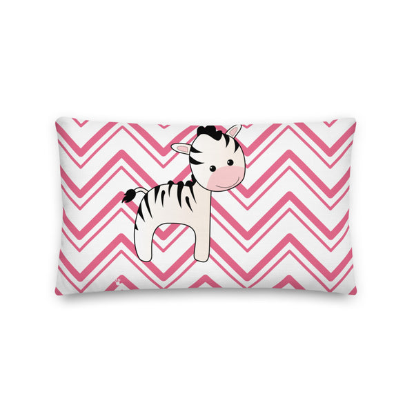 Premium Pillow_Chevron Zebra Pink