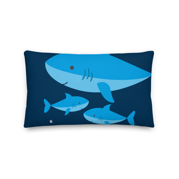 Premium Pillow_Summer Collection Sharks Blue