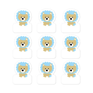Stickers_Scribbles Lion Lion Blue
