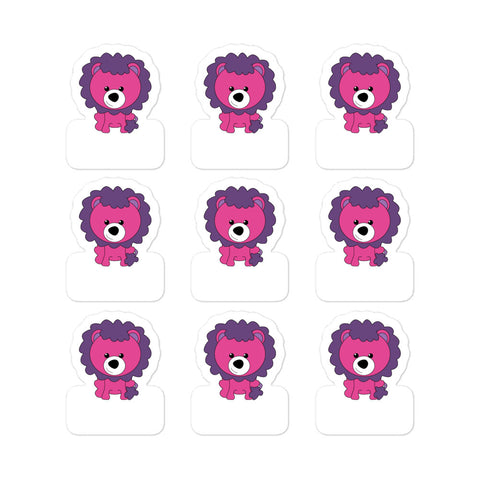 Stickers_Scribbles Lion Lion Purple