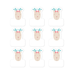 Stickers_Music Notes Deer Turquoise