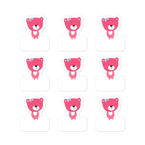 Stickers_Baking Bear Green Pink