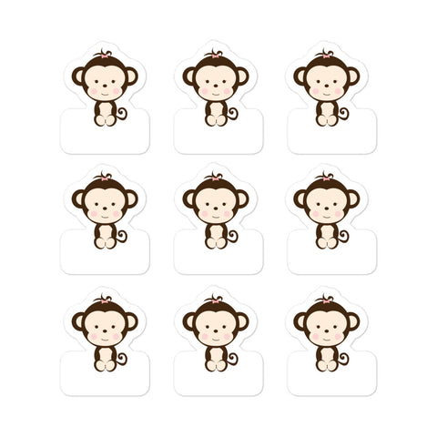 Stickers_Hair Bow Monkey