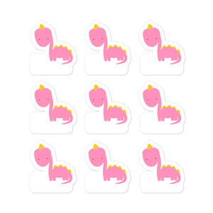 Stickers_Cute Dino Pink