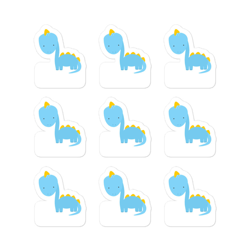 Stickers_Cute Dino Blue