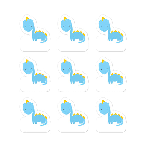 Stickers_Cute Dino Blue