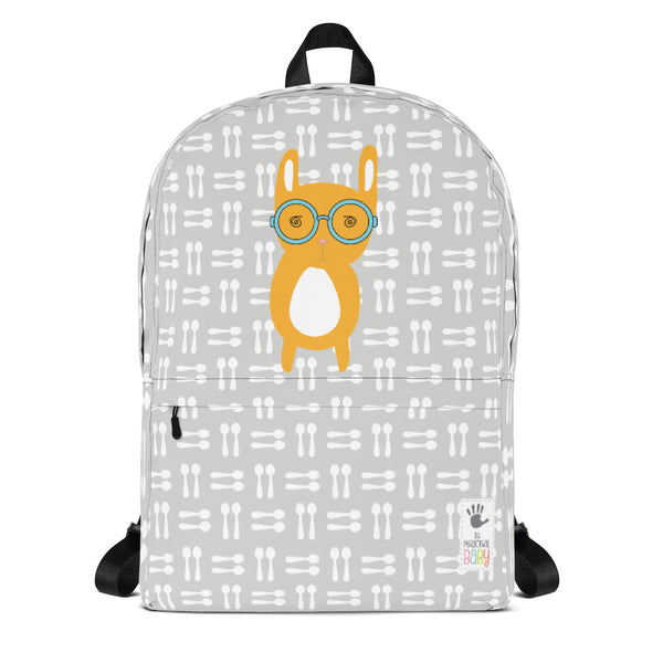 Backpack_Hungry Funny Bunny Grey