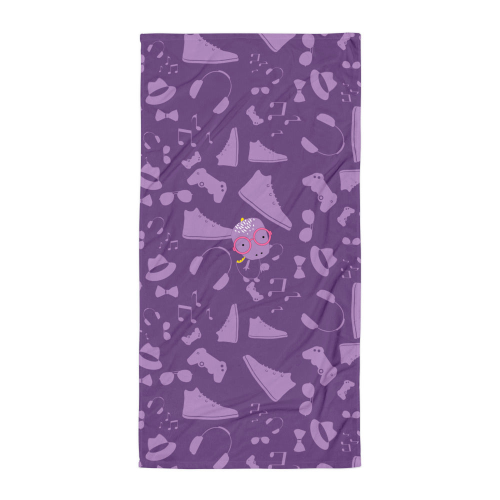 Towel_Alternative Whinno Dino Purple