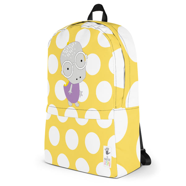 Backpack_Polka Dottie Whinno Dino Yellow
