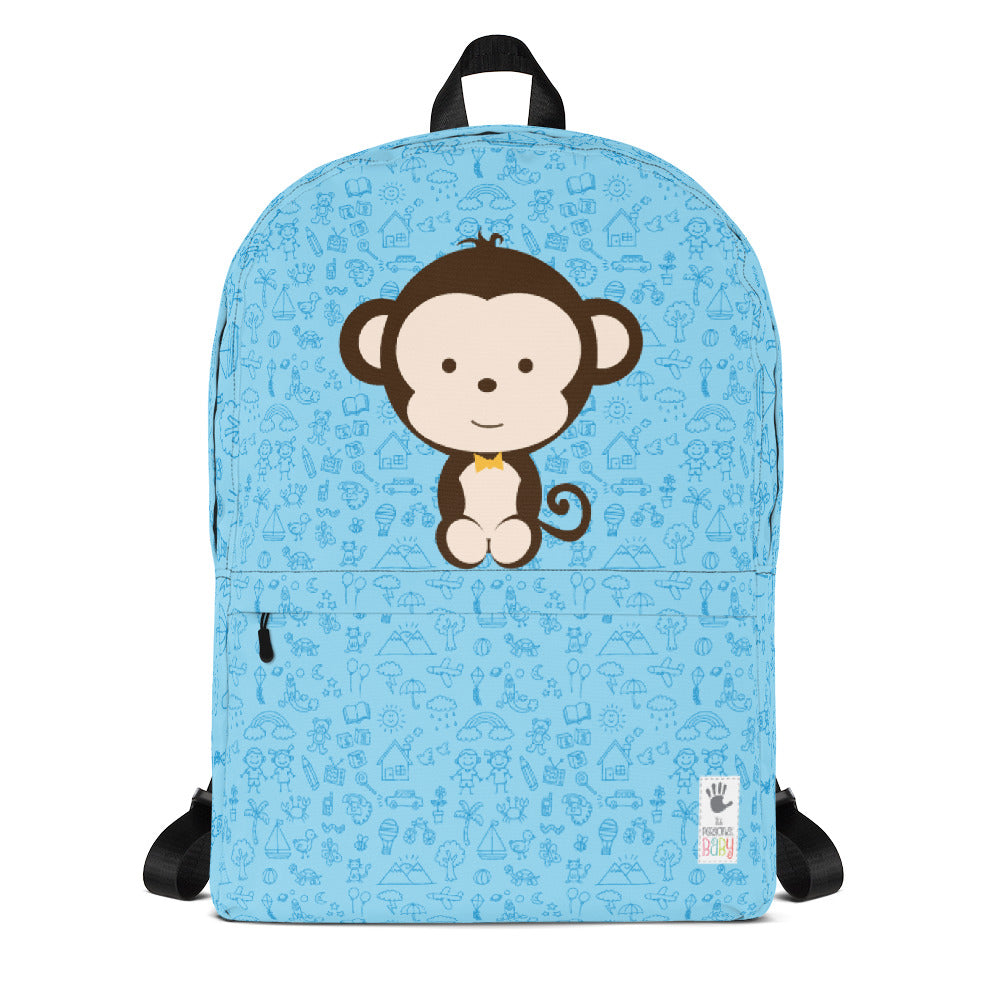Backpack_My Everything Cheeky Monkey Blue