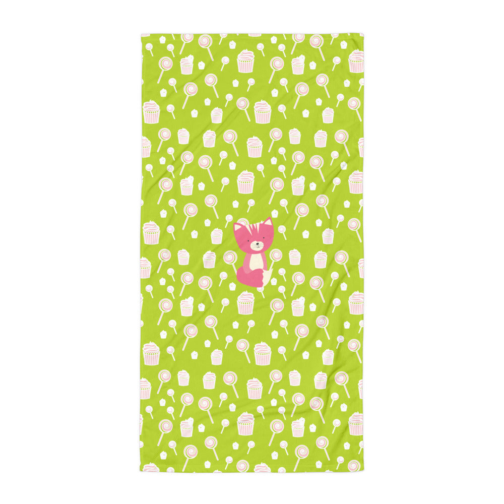 Towel_Sweetie Smarty Pants Green Pink