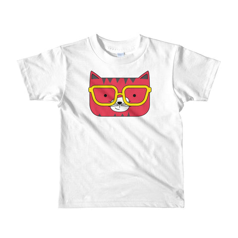 Kids T-Shirt_Solid Yellow Cool Cat