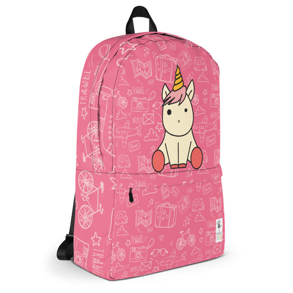 Backpack_See The World Unicorn Pink