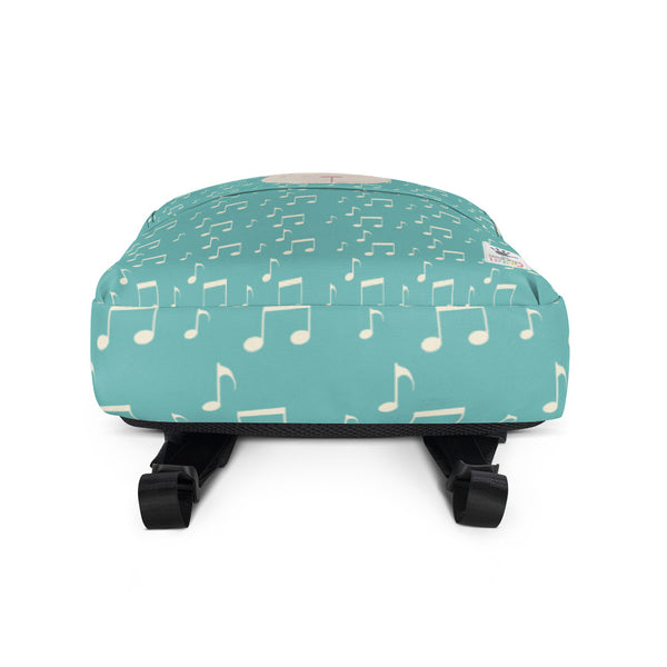 Backpack_Music Notes Deer Turquoise