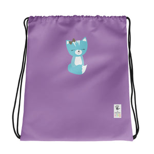 Drawstring Bag_Solid Purple Smarty Pants