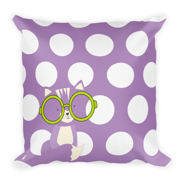 Premium Pillow_Polka Dottie Smarty Pants Purple