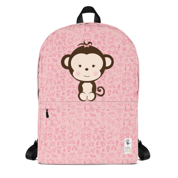 Backpack_My Everything Cheeky Monkey Pink