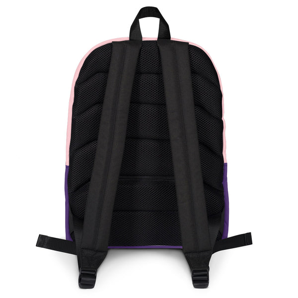 Backpack_Chevron Zebra Pink