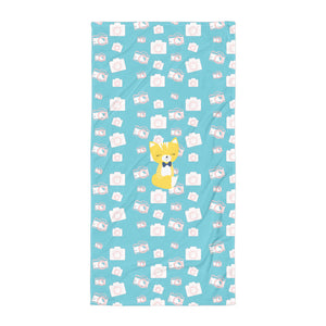 Towel_Say Cheese Smarty Pants Blue