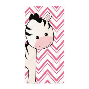 Towel_Chevron Zebra Pink
