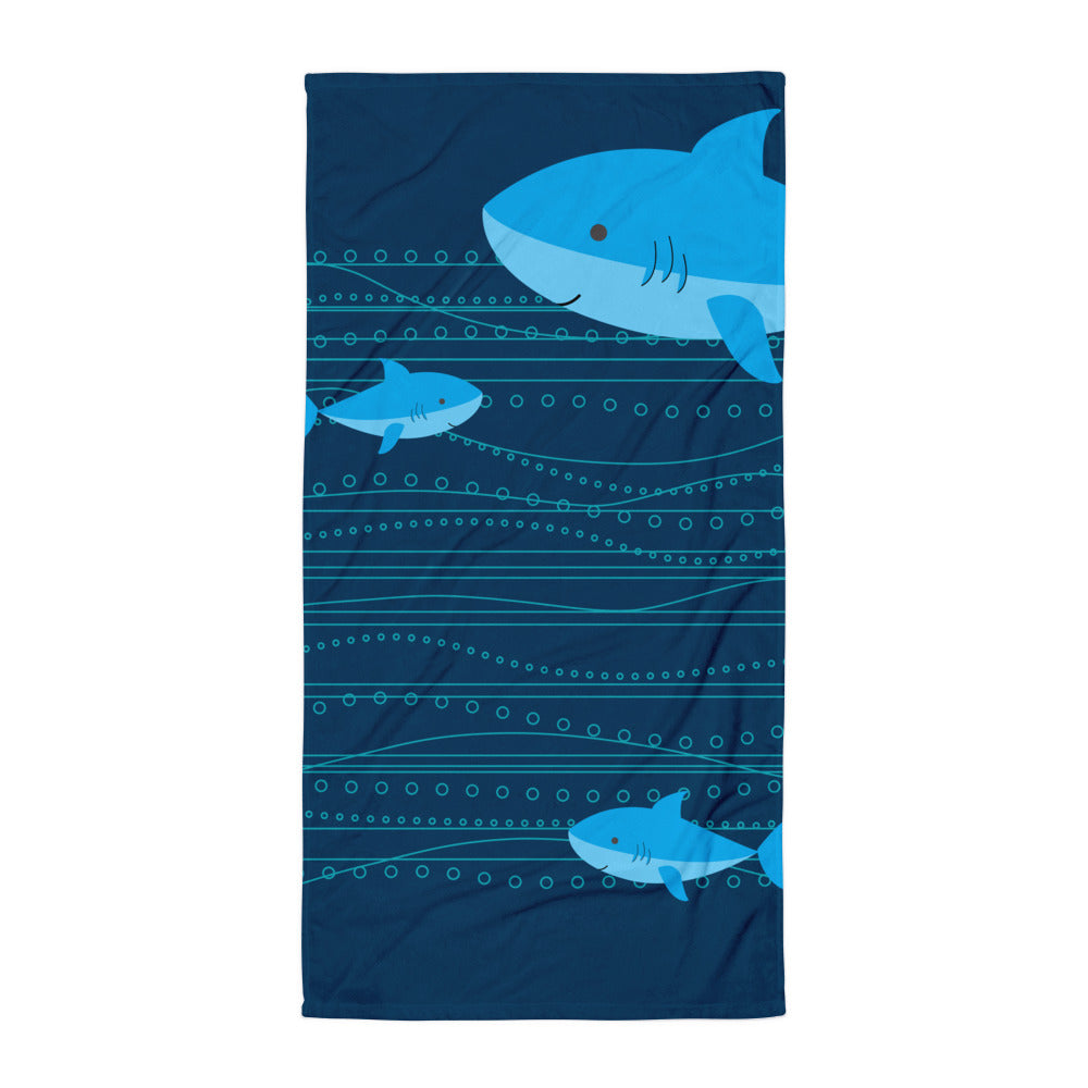 Towel_Summer Collection Shark Blue